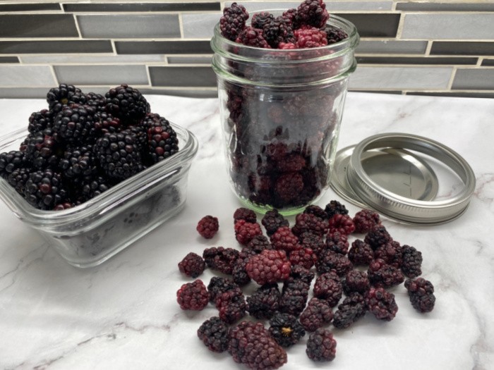 Blackberries in Jars