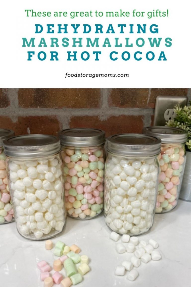 Dehydrating Marshmallows For Hot Cocoa Food Storage Moms