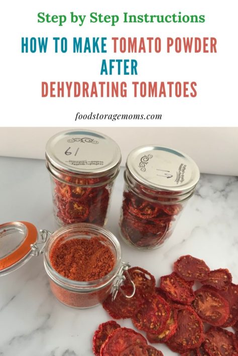 Dehydrating Tomatoes and Tomato Powder