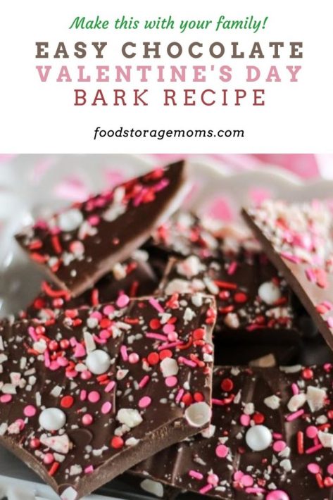 Easy Chocolate Valentine's Day Bark Recipe