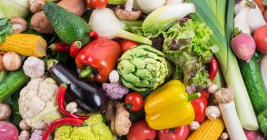 GMO Fruits and Vegetables On A Table