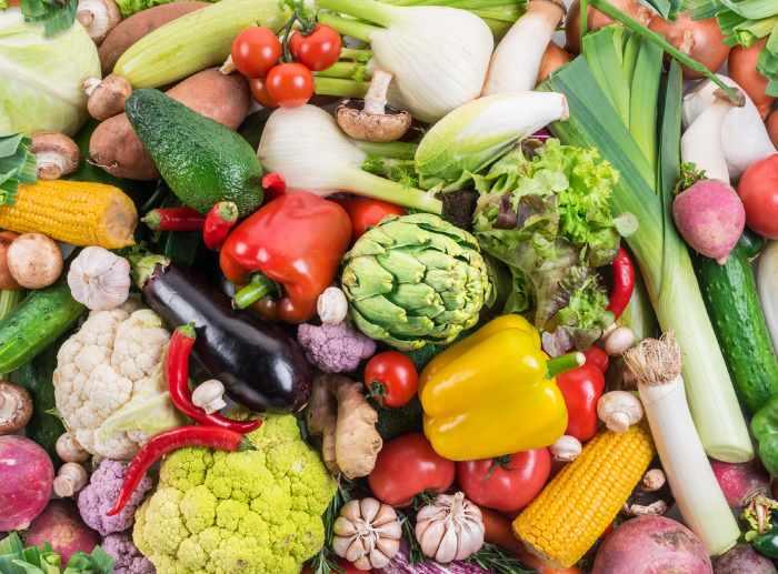 GMO Fruits and Vegetables On A Table