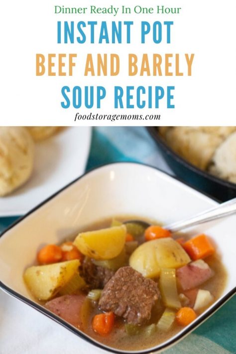 Instant Pot® Beef and Barley Soup Recipe