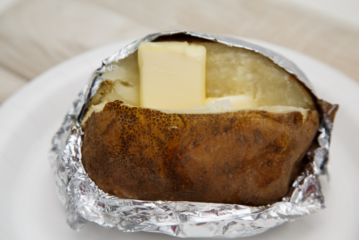 Baked Potato on a plate