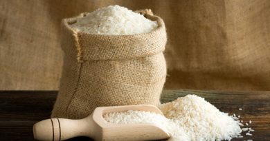 Rice Uncooked In A Bag