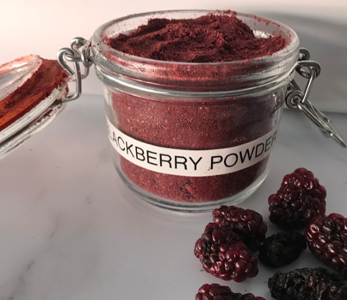 Blackberries Made Into Powder