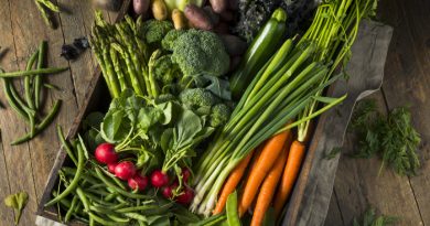 Vegetables on wood