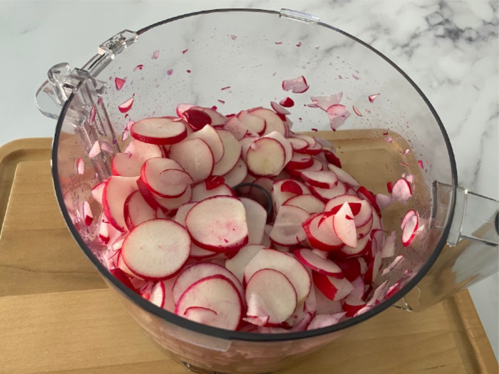 Sliced Radishes