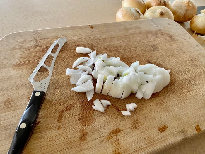 Chopped onions