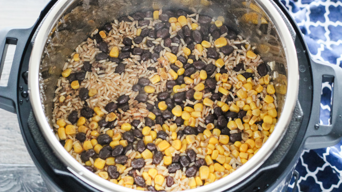 Instant Pot Beef and Bean Taco Bowls 