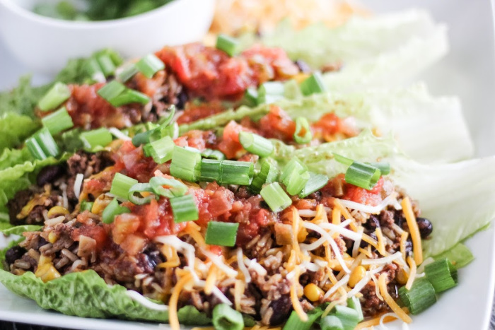 Instant Pot Beef and Bean Taco Bowls