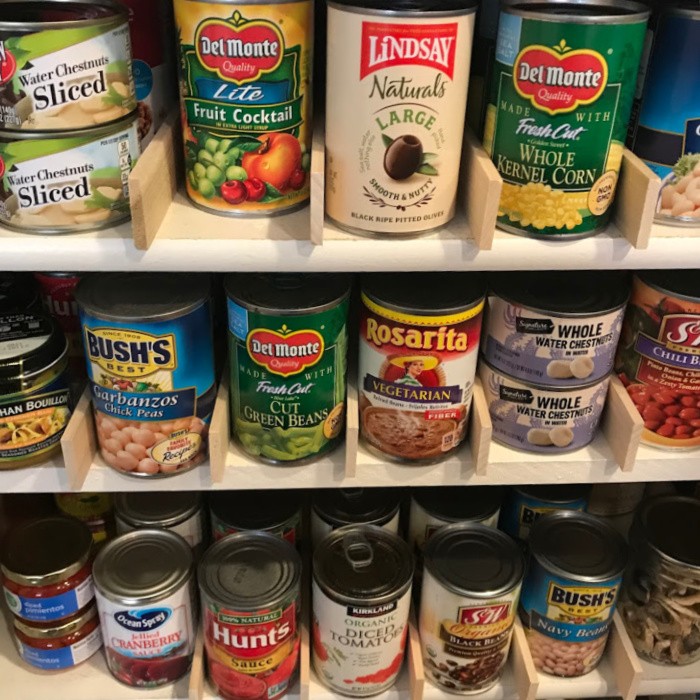 Cans of Food Storage