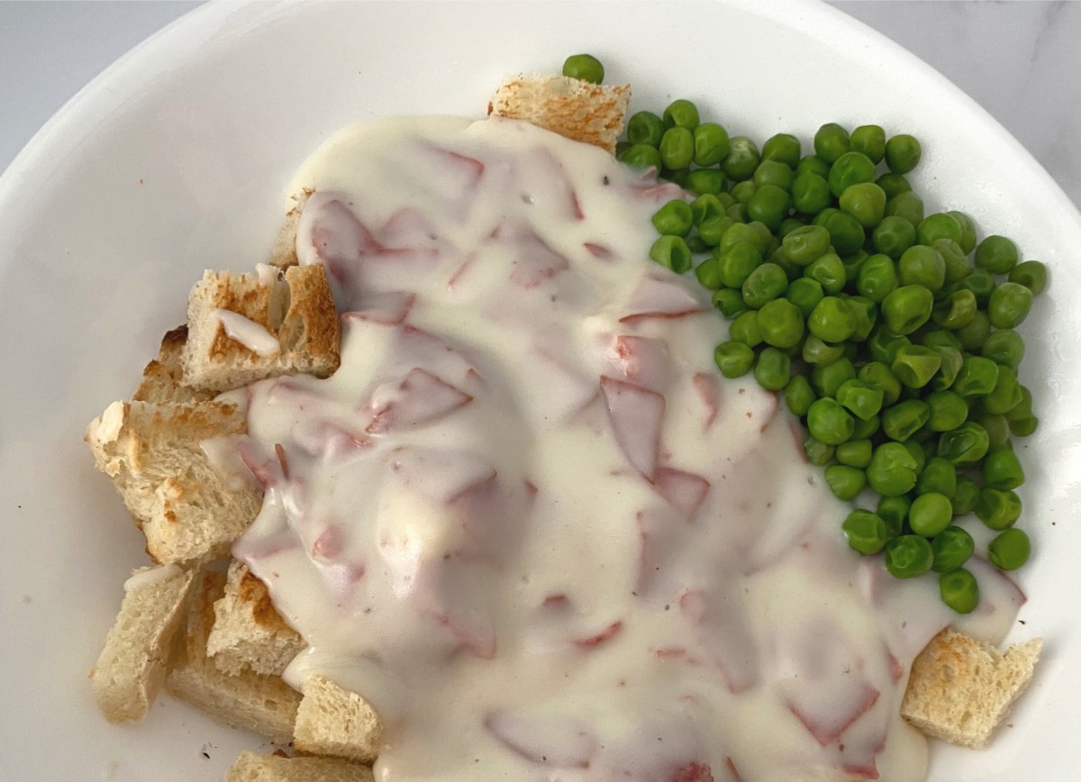 Creamed Chip Beef with Peas