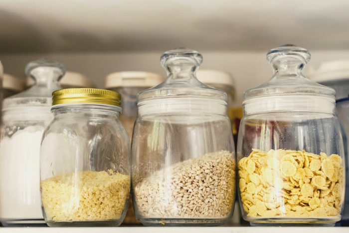 Jars on a Shelf