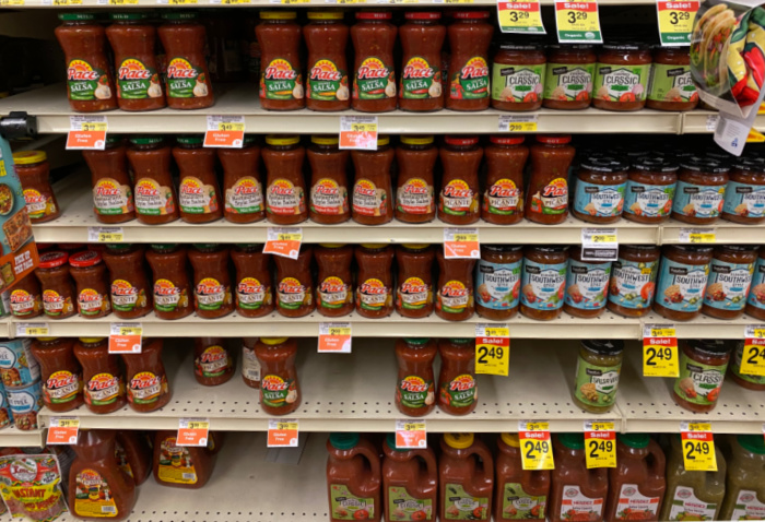 Salsa on Grocery Shelf