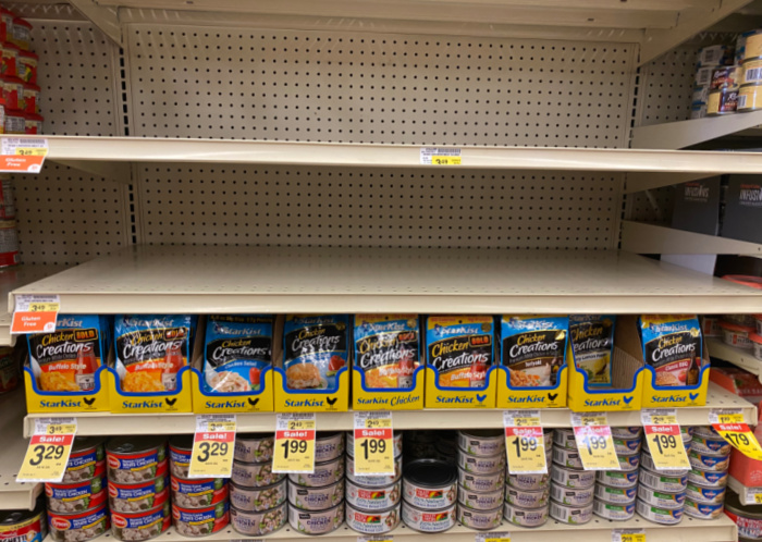 SPAM is missing on the Shelves