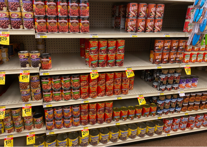 Beans Pretty Scarce On Shelves