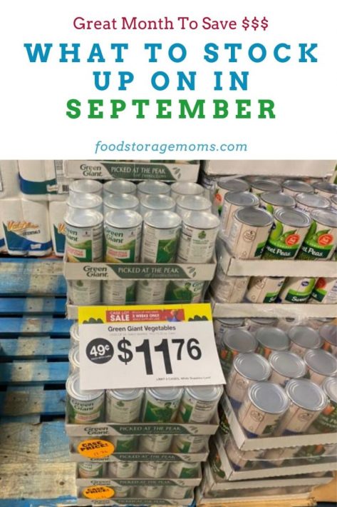 What To Stock Up On In September