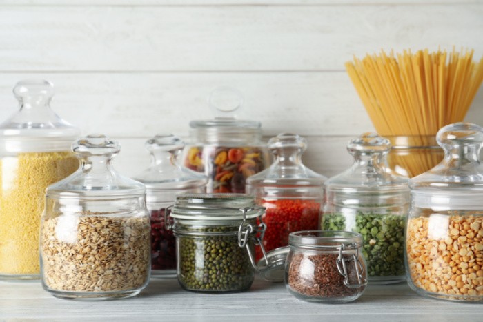Glass Jars For The Pantry