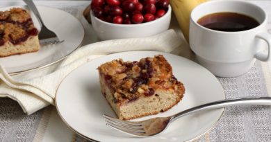 Cranberry Banana Coffee Cake