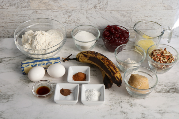 Cranberry Banana Coffee Cake