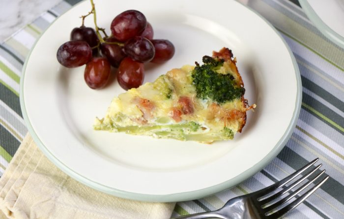 Ham and Cheese Crustless Quiche Recipe
