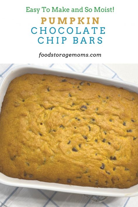 Pumpkin Chocolate Chip Bars