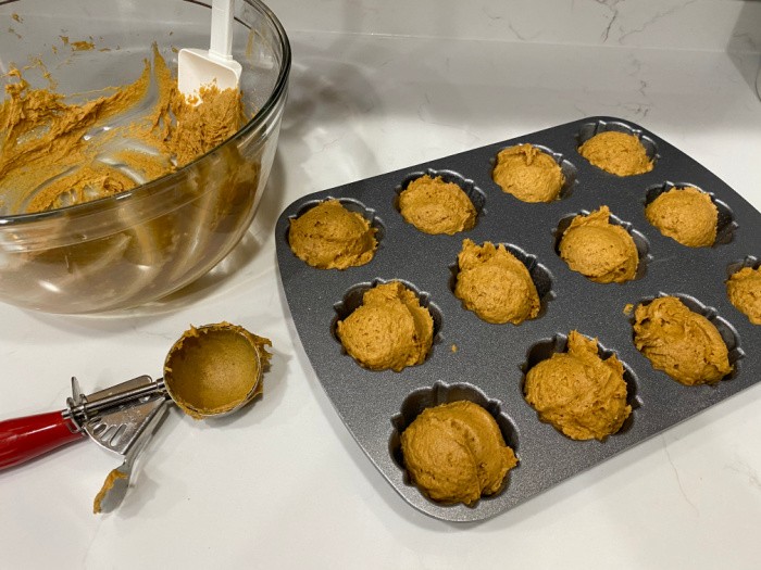 Filling The Muffin Tins