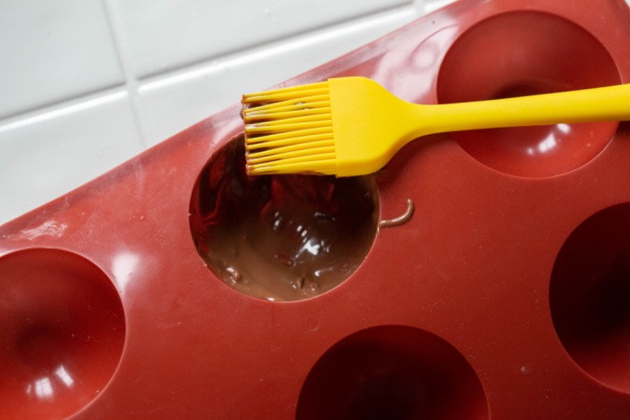 Spread the Chocolate with a Silicone Brush