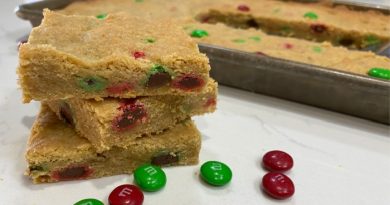 The Very Best M & M Cookie Bar Recipe