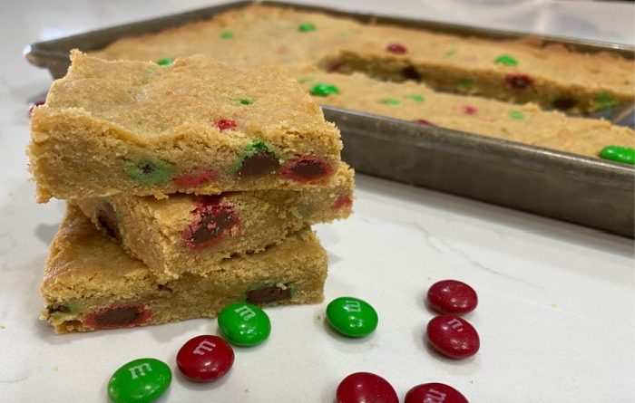 The Very Best M & M Cookie Bar Recipe