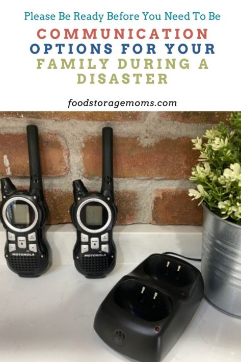 Communication Options for Your Family During a Disaster