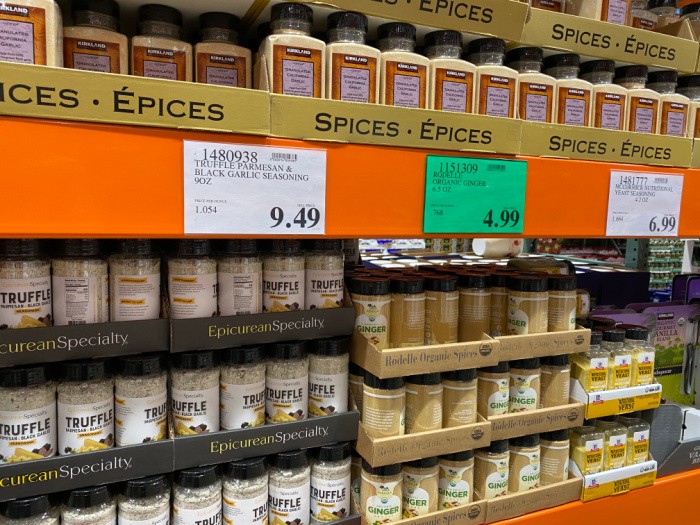 Spices at Costco