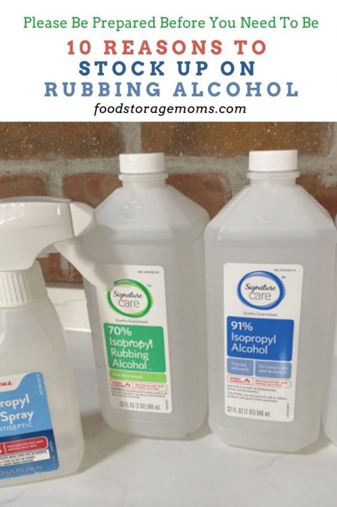 10 Reasons to Stock Up On Rubbing Alcohol