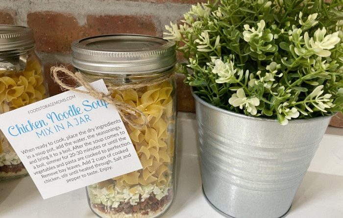 Chicken Noodle Soup Mix in a Jar