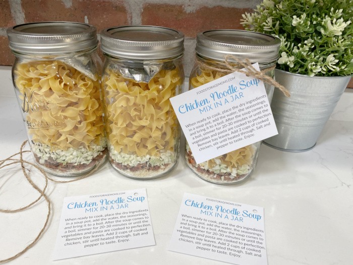 Make-Ahead Chicken Noodle Soup Mix in a Jar (Nourishing and