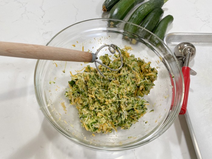 Easy Baked Cheesy Zucchini Bites