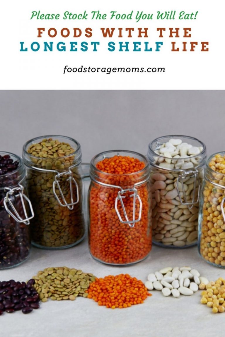 Foods with the Longest Shelf Life Food Storage Moms