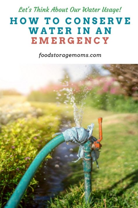 How to Conserve Water in an Emergency