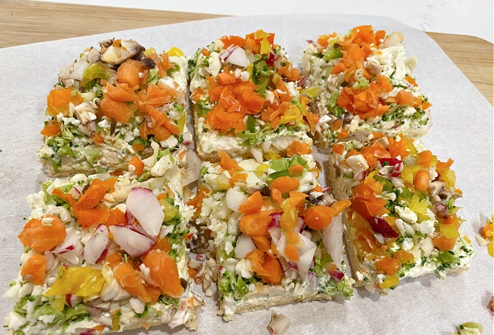 Vegetable Pizza for Parties