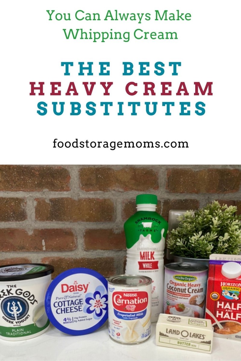 The Best Heavy Cream Substitutes Food Storage Moms