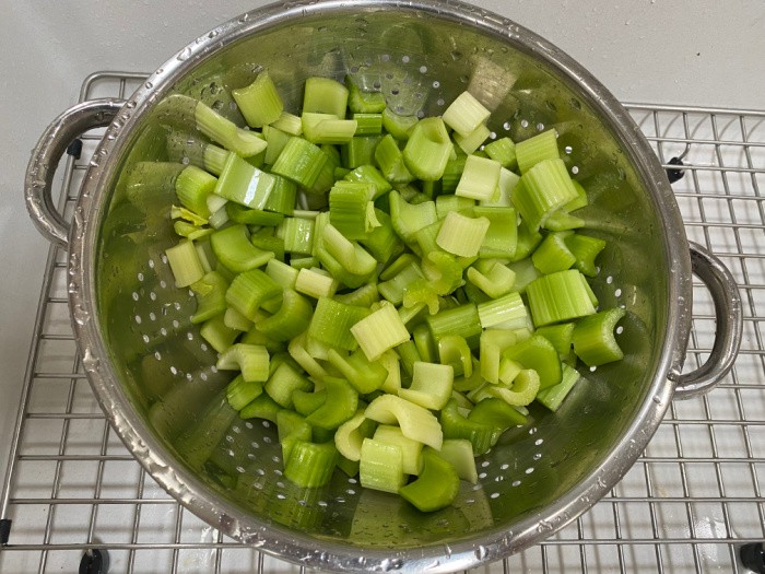 Wash the celery