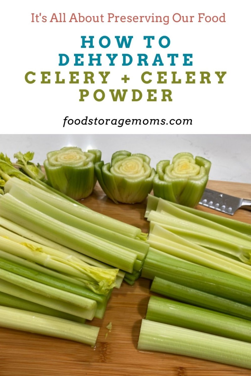 How To Dehydrate Celery + Celery Powder Food Storage Moms