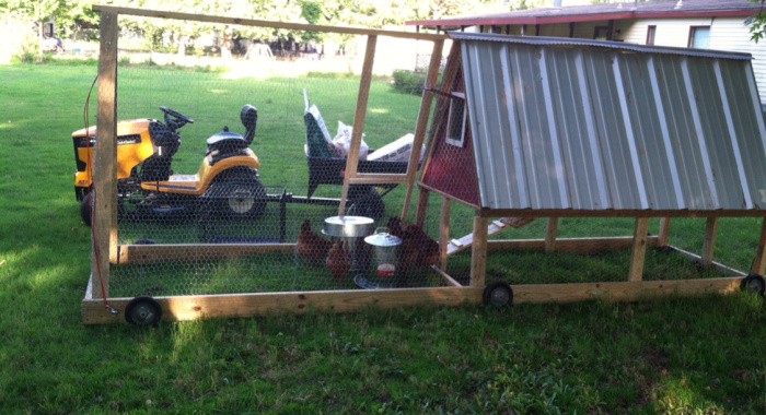 Matts Chicken Tractor Coop