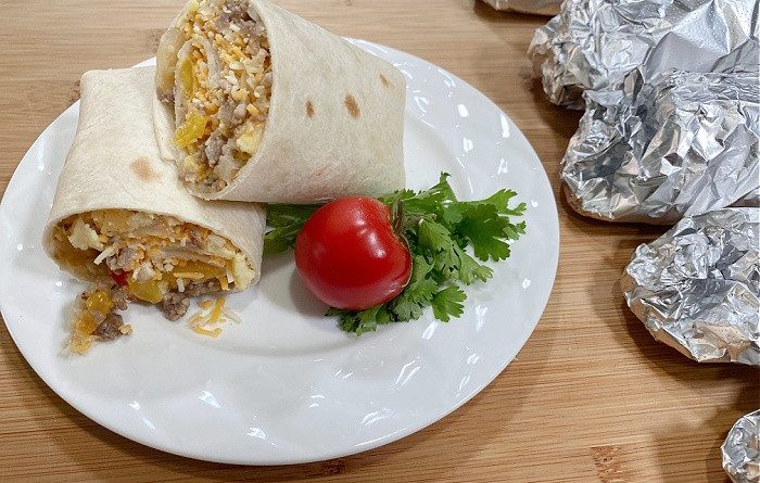 Breakfast Burritos in Foil