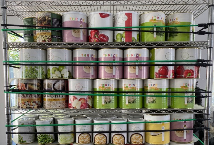 Food Storage On Shelving