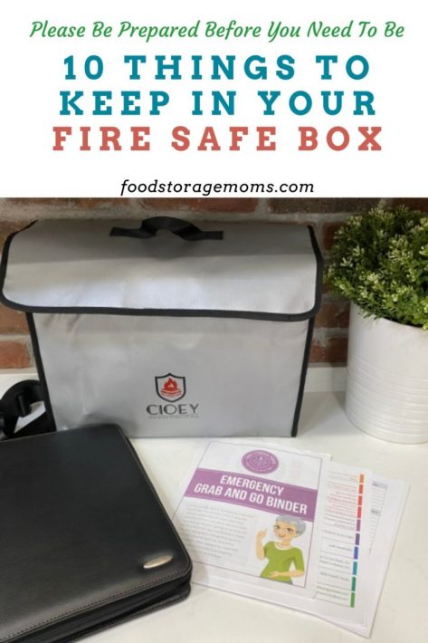 10 Things to Keep in Your Fire Safe Box