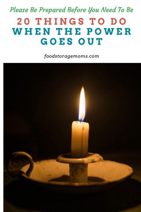 20 Things To Do When The Power Goes Out