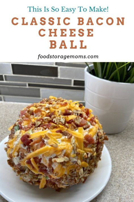 Bacon Cheese Ball ready To Serve