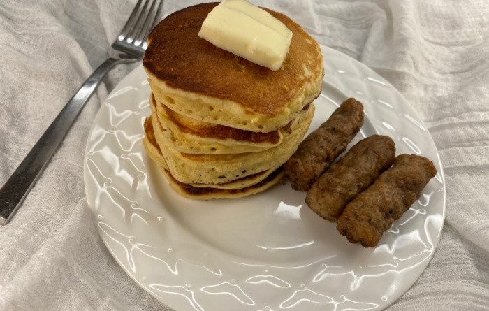 Eggnog Pancakes And Eggnog Syrup